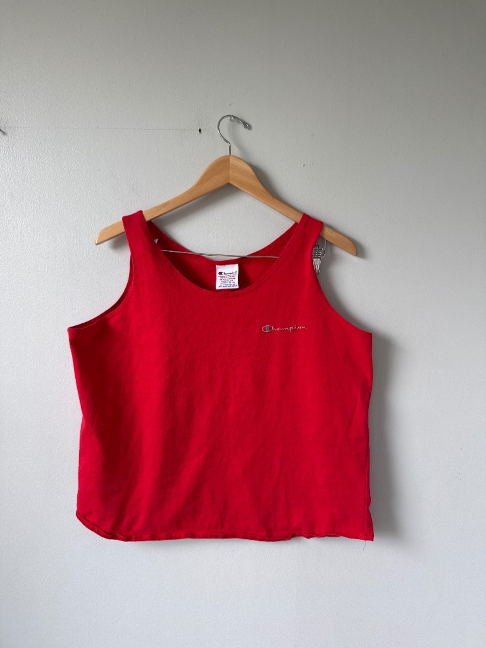 Vintage champion made in the USA red tank